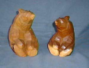 木彫り熊　八雲　2体セット【茂木多喜治作・加藤貞夫作】 木彫り熊 八雲 2体セット【茂木多喜治作・加藤貞夫作】 木彫り熊